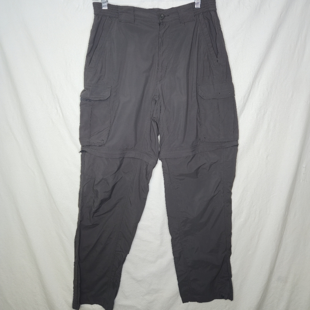 Columbia Men's Gray Convertible Lightweight Cargo Pants Size Small